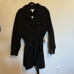 Women's Black Denim Dress